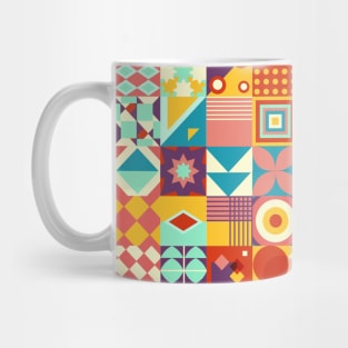 Bauhaus Azulejo geometric mosaic #2 Mug